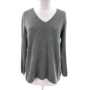 Belford v neck cashmere sweater gray sz XL